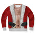 SUBLIMINATOR Bad Santa Ugly Christmas Sweaters Sweatshirt XS SBSWF_D-8U8YL-XS