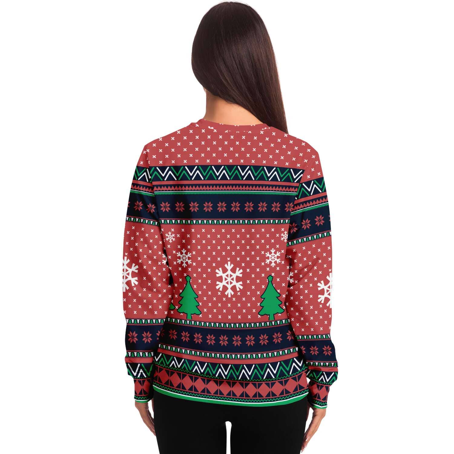 SUBLIMINATOR Holiday Spirit Ugly Christmas Sweaters Sweatshirt