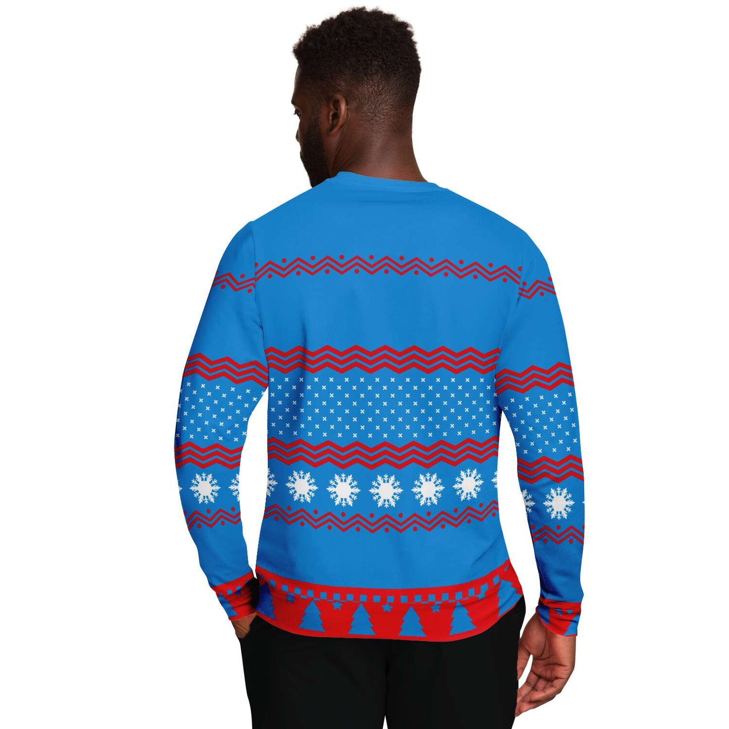 SUBLIMINATOR Meowy Christmas Ugly Christmas Sweater Sweatshirt
