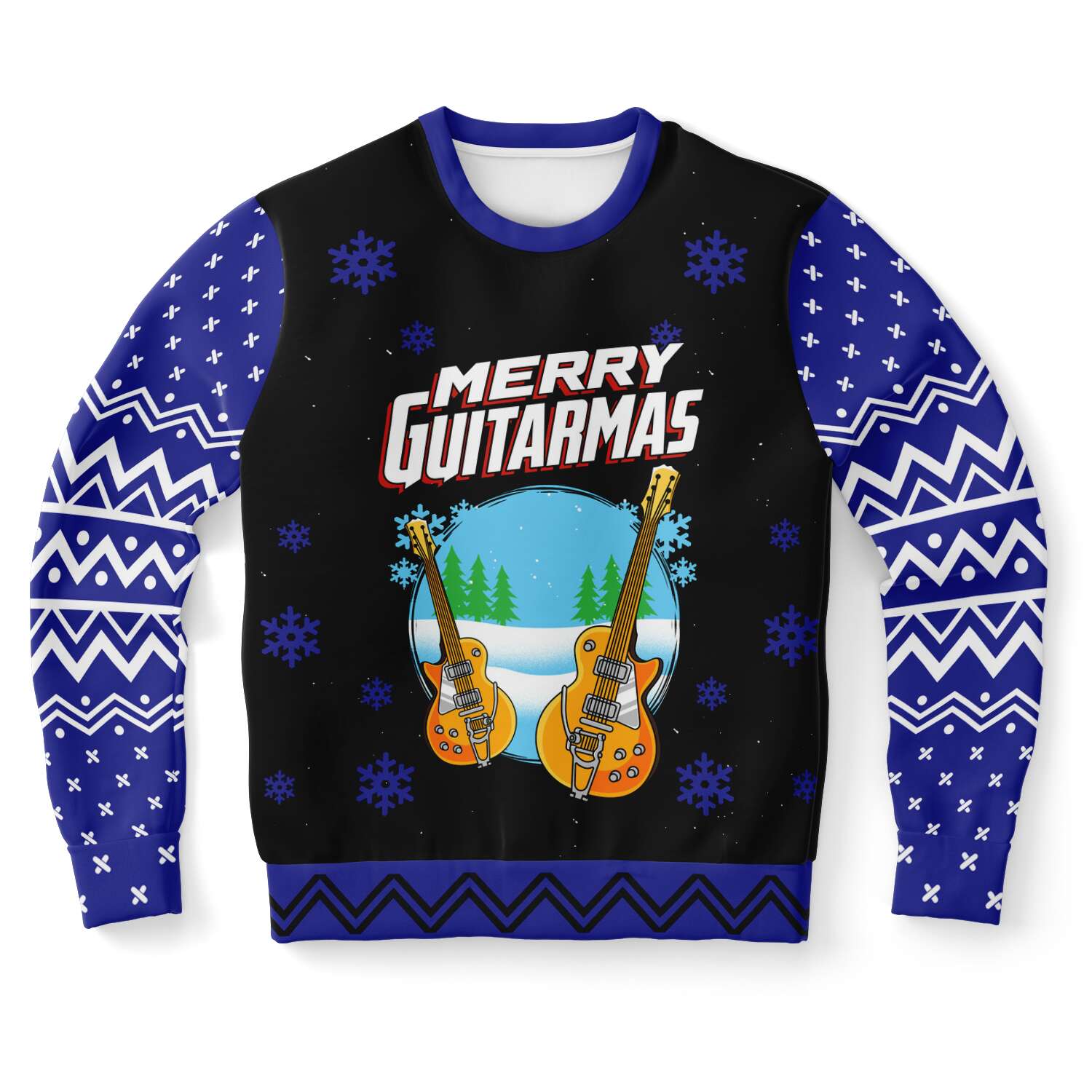 Subliminator Merry Guitamas Ugly Christmas Sweater Sweatshirt XS SBSWA_D-0350-XS
