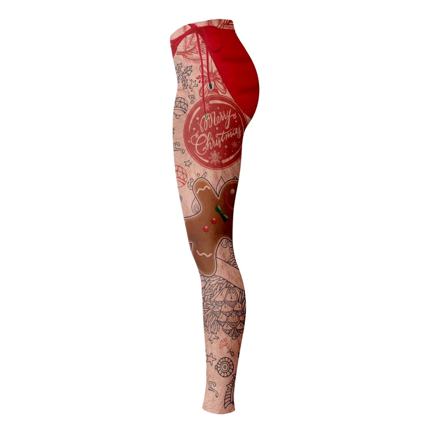 Naughty Santa Tattoo Leggings For Women