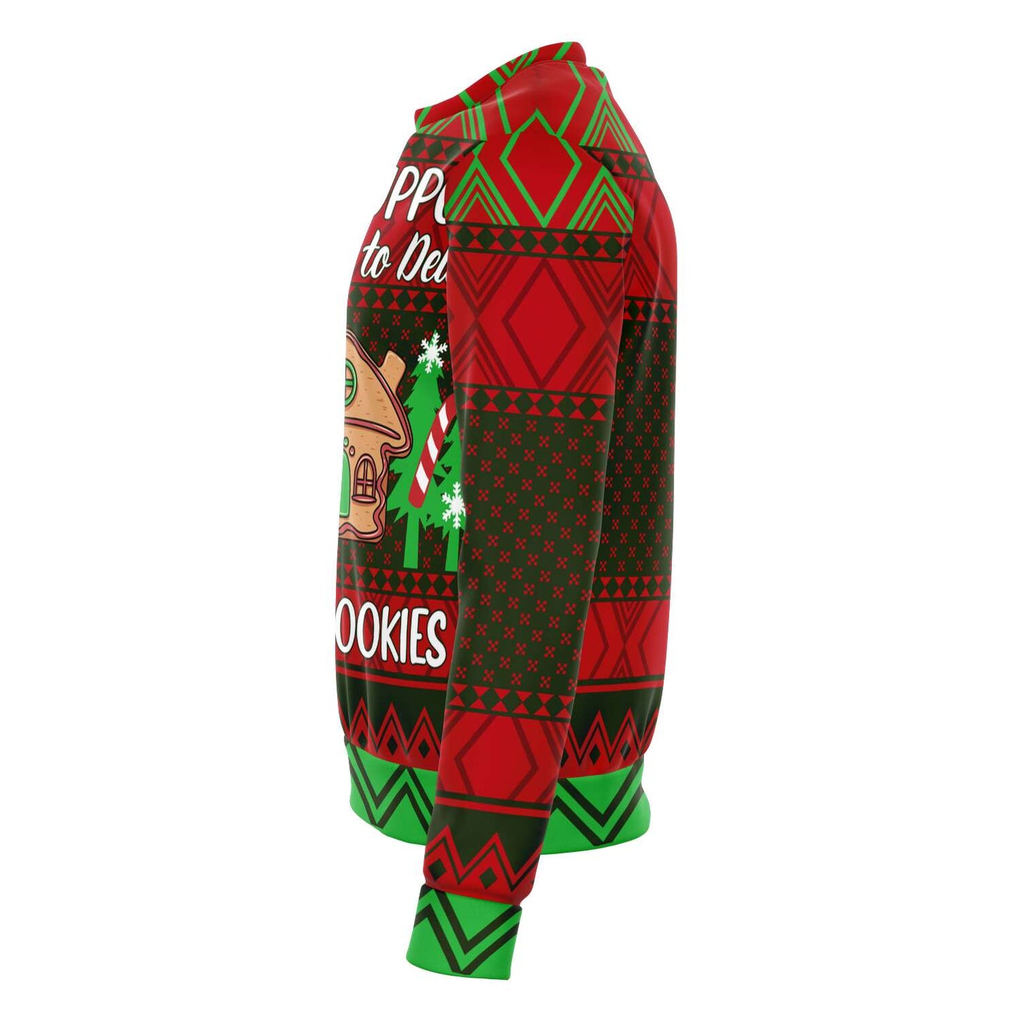 SUBLIMINATOR Tech Support Delete Cookies Ugly Christmas Sweater Sweatshirt