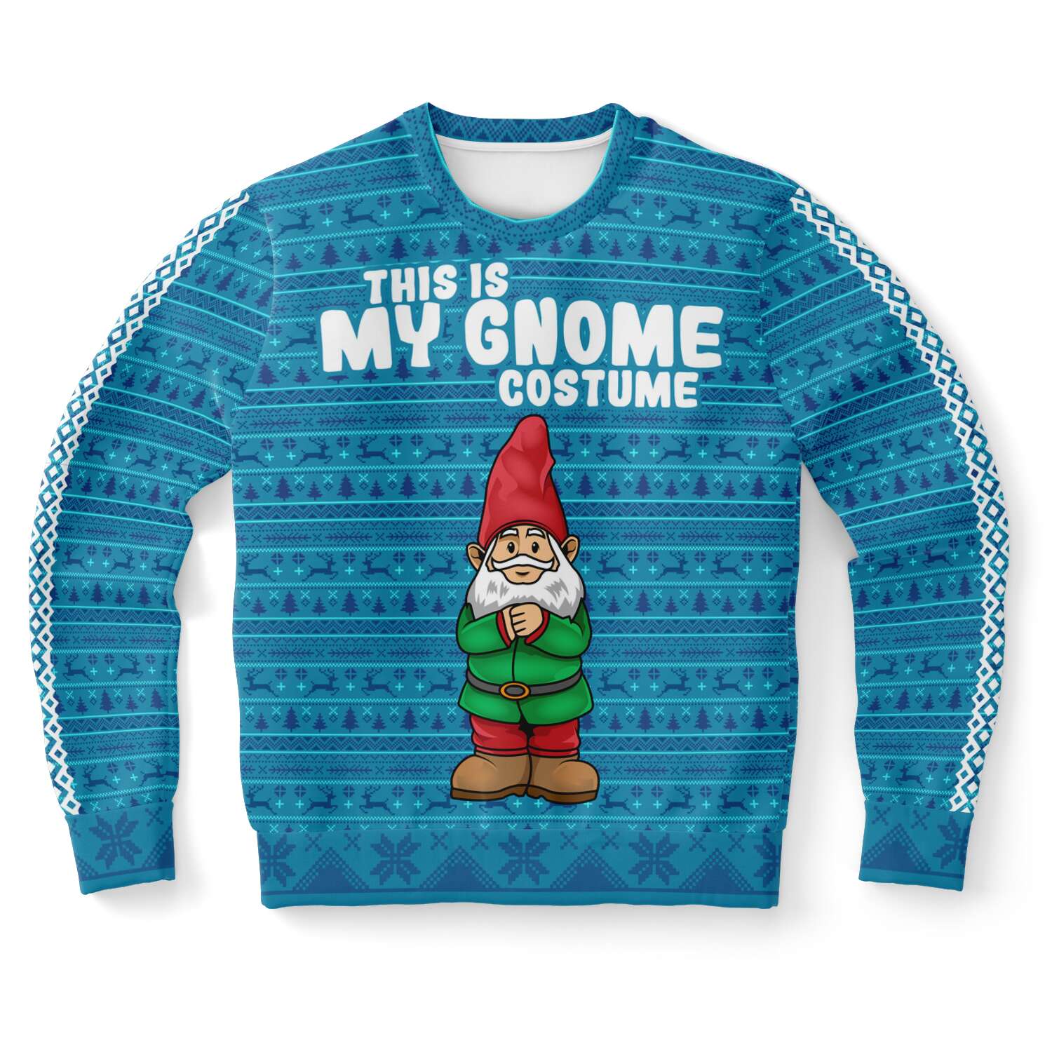 Subliminator This is my Gnome Costume Ugly Christmas Sweater Sweatshirt XS SBSWF_D-1427-XS