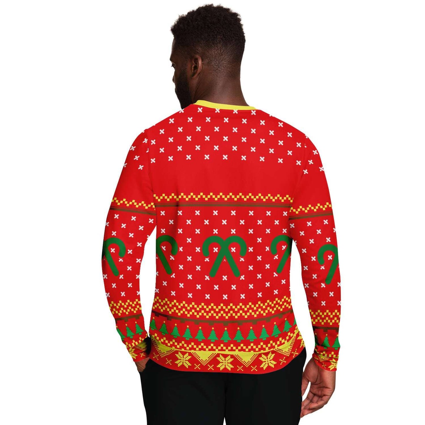 SUBLIMINATOR Too Lit To Quit Ugly Christmas Sweaters Sweatshirt