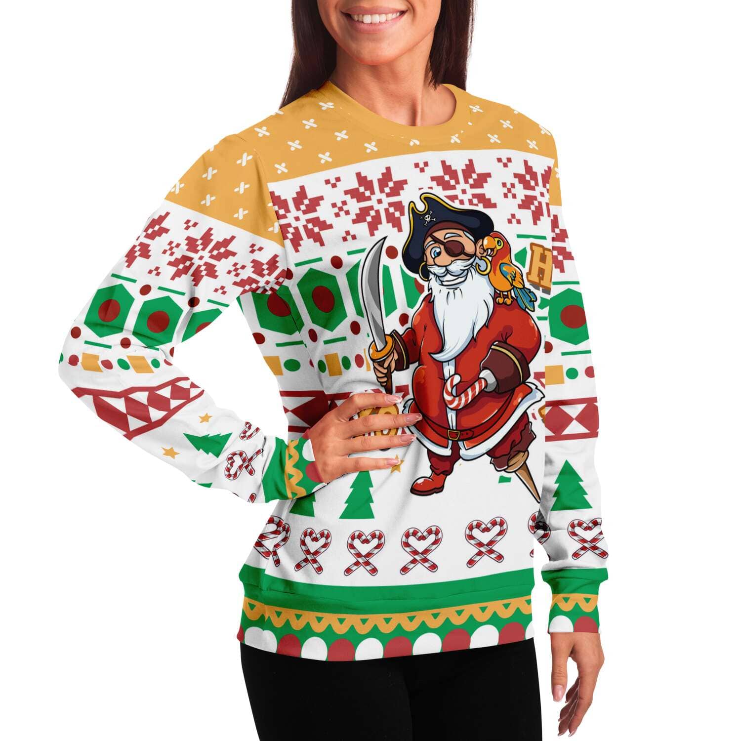 SUBLIMINATOR Yo Ho Ho Ugly Christmas Sweaters Sweatshirt