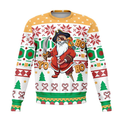 SUBLIMINATOR Yo Ho Ho Ugly Christmas Sweaters Sweatshirt XS SBSWF_D-6649-XS
